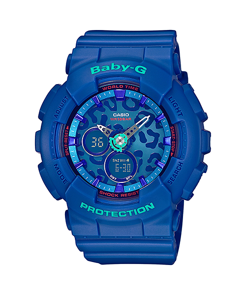 CASIO BABY-G นาฬิกาข้อมือ นาฬิกากันน้ำ นาฬิกาของแท้ ประกันศูนย์ CMG 1 ปี รุ่น BA-120LP-2A นาฬิกาสีน้ำเงิน