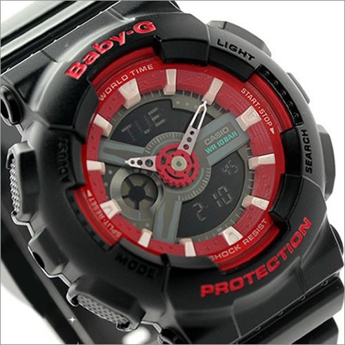 CASIO BABY-G นาฬิกาข้อมือ นาฬิกากันน้ำ นาฬิกาของแท้ ประกันศูนย์ CMG 1 ปี รุ่น BA-110SN-1A นาฬิกาสีดำ