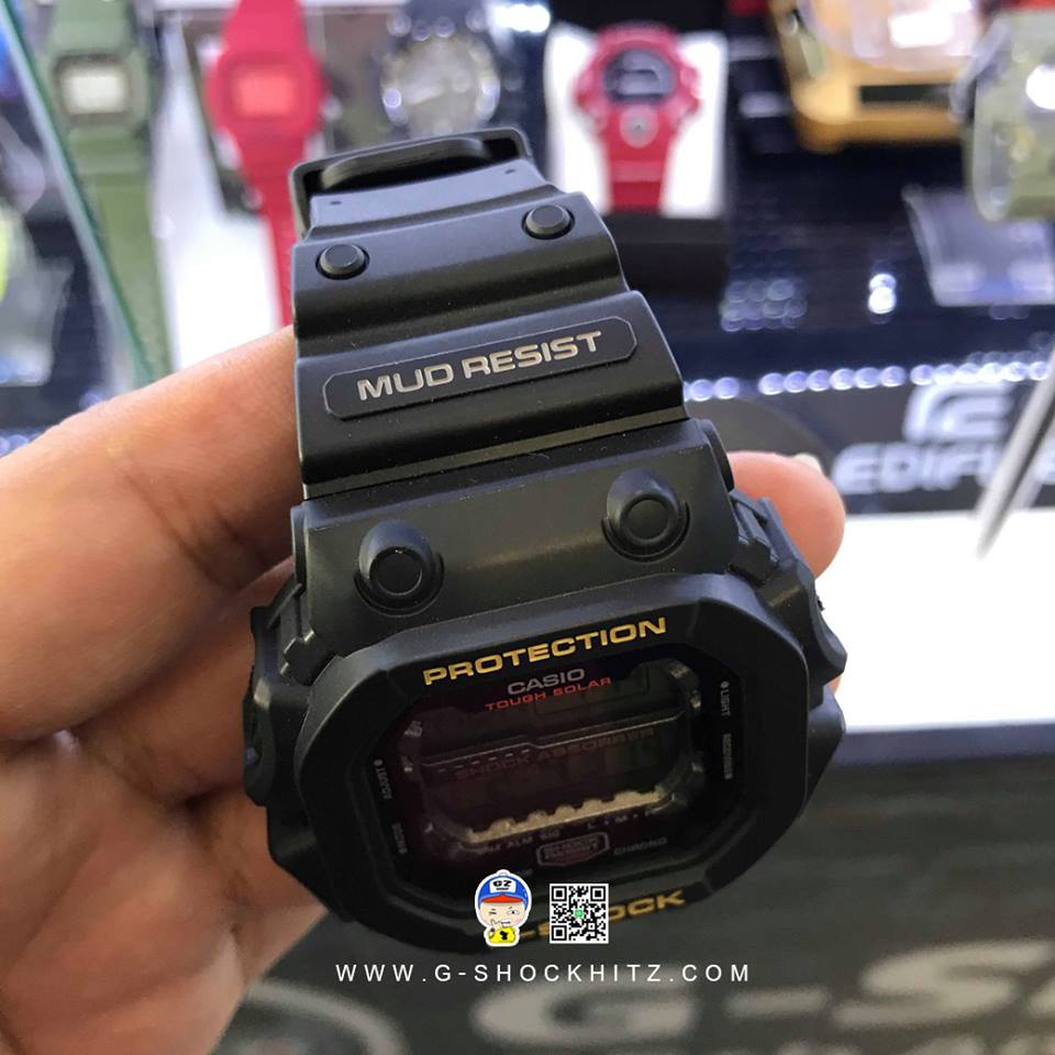 CASIO G-SHOCK นาฬิกาข้อมือ นาฬิกากันน้ำ นาฬิกาของแท้ ประกันศูนย์ CMG 1 ปี รุ่น GXW-56-1BJ นาฬิกาสีดำ