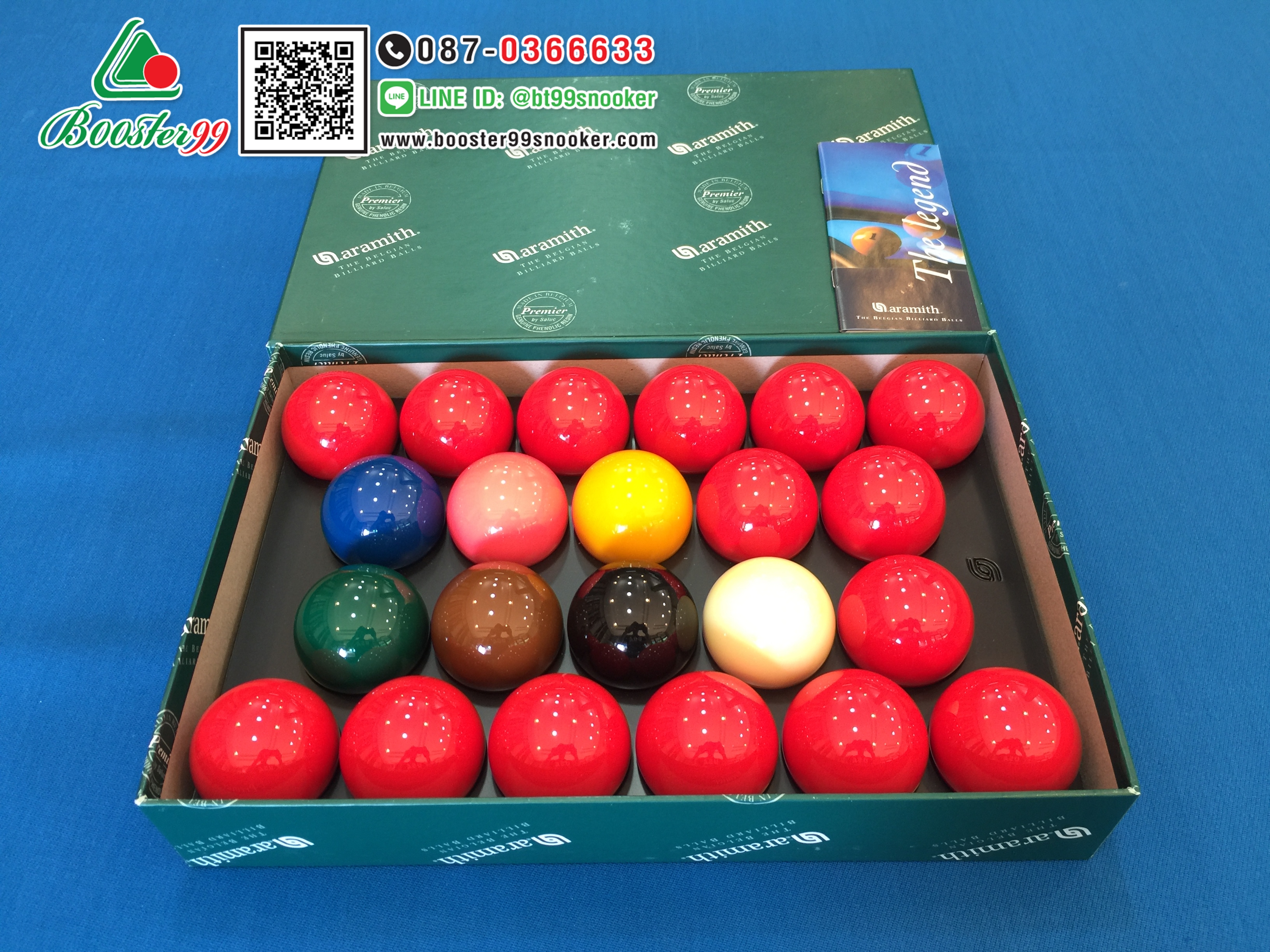 ลูกสนุกเกอร์ ARAMITH อารามิก 15แดง ขนาดมารตฐาน