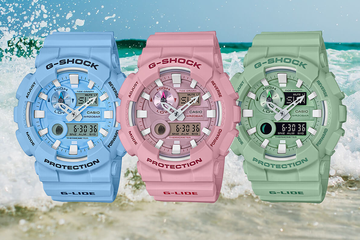 CASIO G-SHOCK นาฬิกาข้อมือ นาฬิกากันน้ำ นาฬิกาของแท้ ประกันศูนย์ CMG 1 ปี รุ่น GAX-100CSA-2A นาฬิกาสีฟ้า
