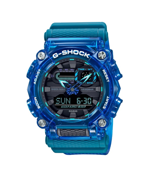 CASIO G-SHOCK นาฬิกาข้อมือ นาฬิกากันน้ำ นาฬิกาของแท้ ประกันศูนย์ CMG 1 ปี รุ่น GA-900SKL-2A นาฬิกาสีน้ำเงิน
