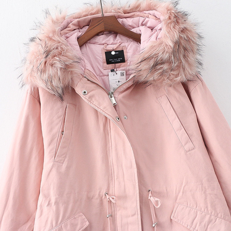 เสื้อโค้ทฮูท BERSHKAกันหนาว Parka สีชมพูอ่อน แต่งขนเฟอร์ ซับขนอุ่นด้านใน (เฟอร์ & ขนอุ่นด้านใน ถอดได้คะ) ดลบได้เลยคะ Size XS/S/M/ L/XL/XXL เขียว