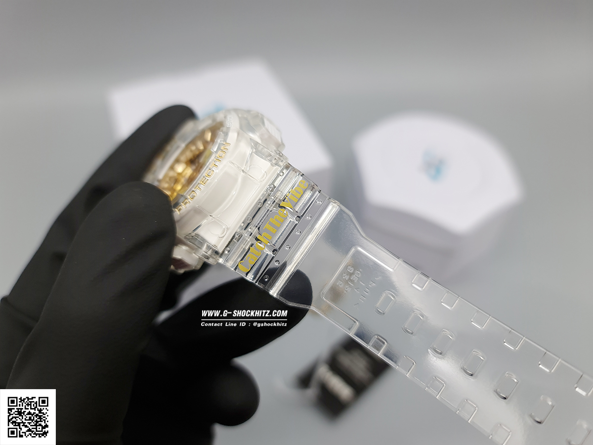 CASIO BABY-G นาฬิกาข้อมือ นาฬิกากันน้ำ นาฬิกาของแท้ ประกันศูนย์ CMG 1 ปี รุ่น BA-130CVG-7A นาฬิกาสีใส