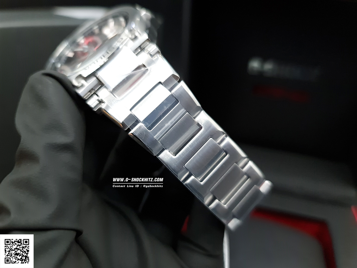 CASIO G-SHOCK นาฬิกาข้อมือ นาฬิกากันน้ำ นาฬิกาของแท้ ประกันศูนย์ CMG 1 ปี รุ่น MTG-B1000D-1A นาฬิกาสีเงิน