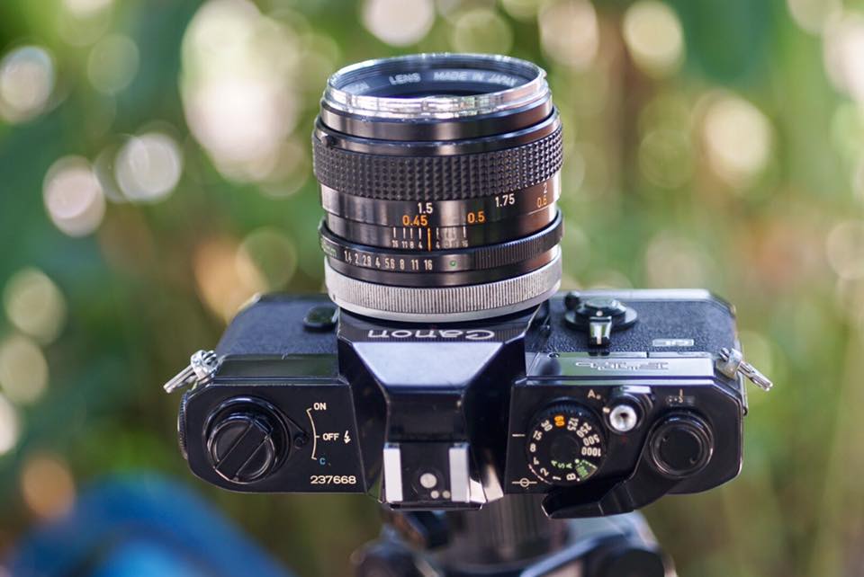 Canon FTB QL Canon Lens FD 50mm. f1.4 silver nose