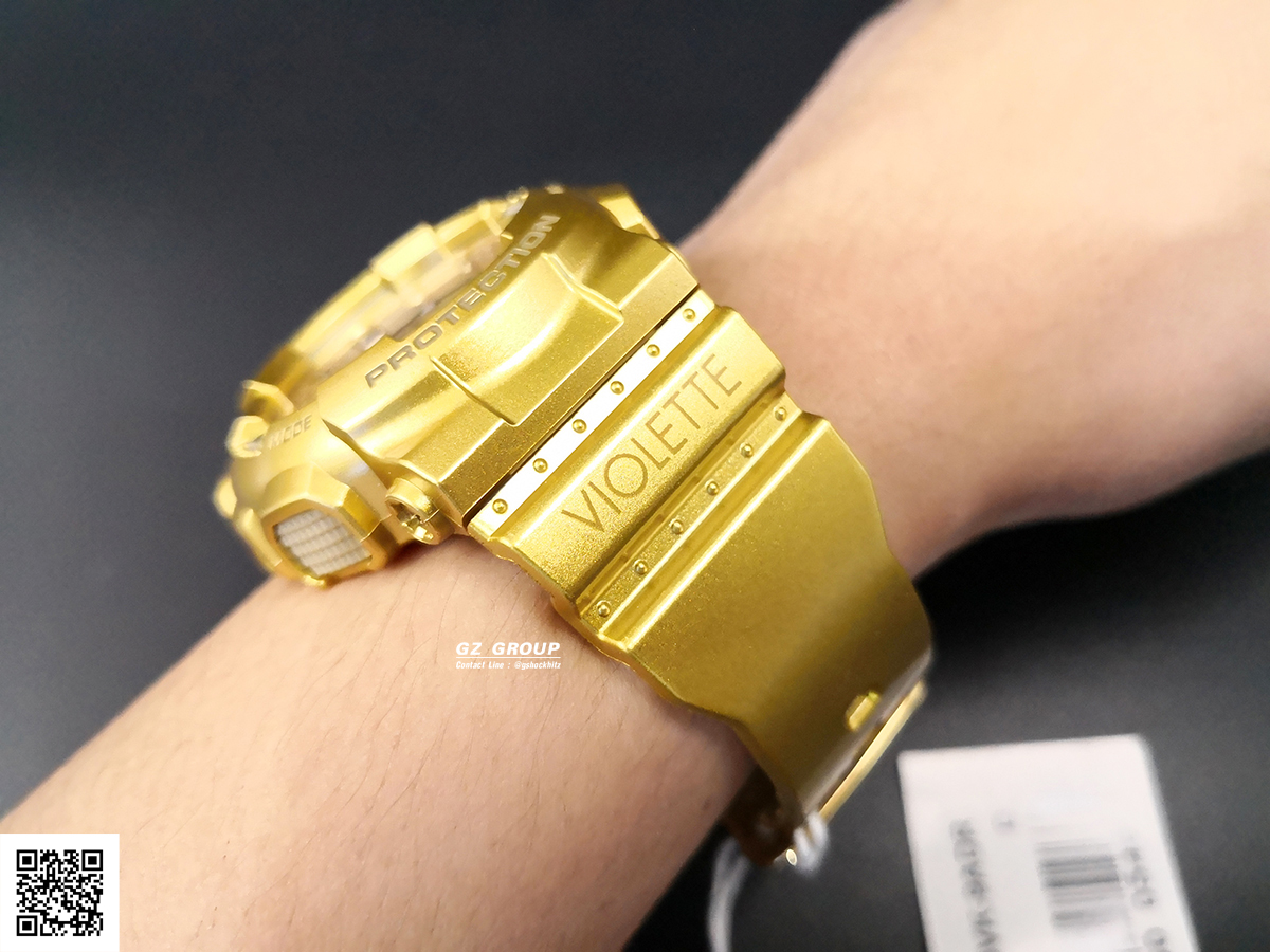 CASIO MID YEAR SALE G-SHOCK พร้อมส่ง นาฬิกาข้อมือ นาฬิกากันน้ำ นาฬิกาของแท้ ประกันศูนย์ CMG 1 ปี รุ่น GMA-S110VK-9ADR นาฬิกาสีทอง