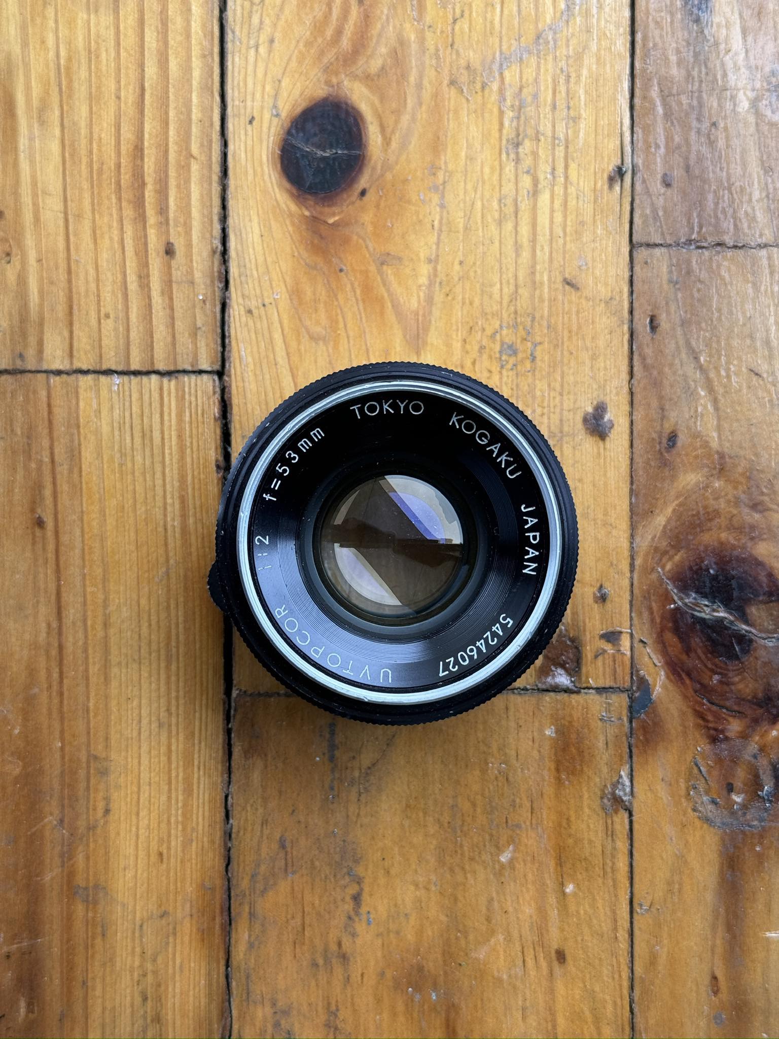 UV TOPCOR 53MM.F2 MODIFIED M42 MOUNT
