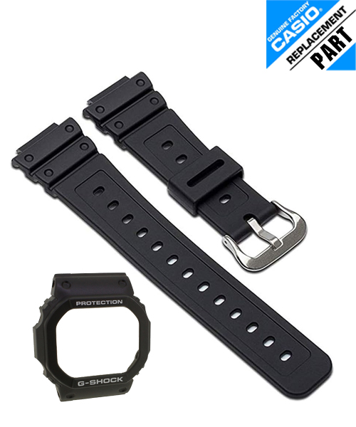 CASIO GENUINE FACTORY CASIO REPLACEMENT อะไหล่นาฬิกา G-SHOCK พร้อมส่ง รุ่น DW-5600E-1 อะไหล่สีดำ
