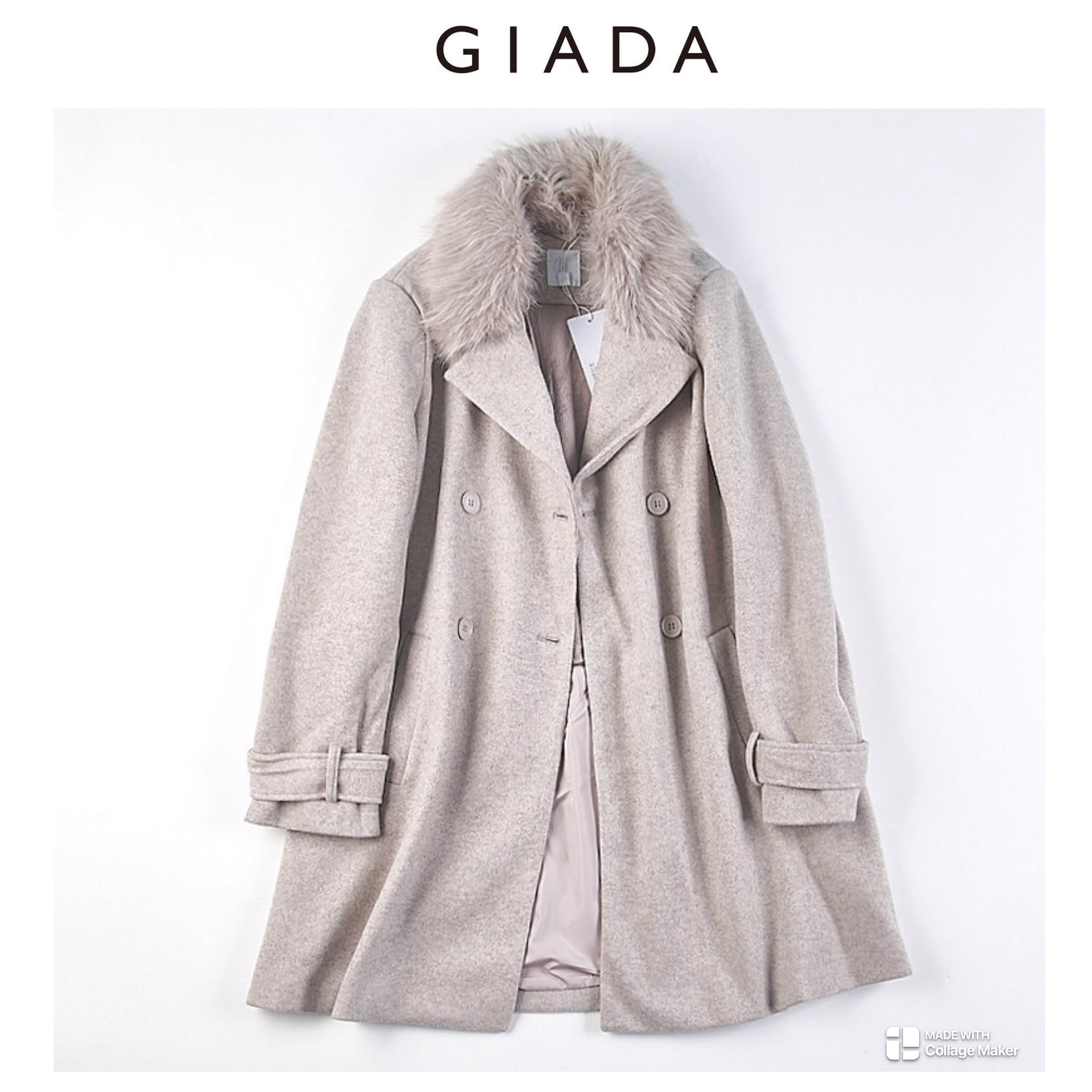 เสื้อโค้ท โค้ทวูลแต่งเฟอร์ เสื้อกันหนาว Trench coat โค้ทยาว ปกเฟอร์ trench coat fur collar ✨GIADA ✨ (ปกเฟอร์ถอดได้ค่ะ) WY1284