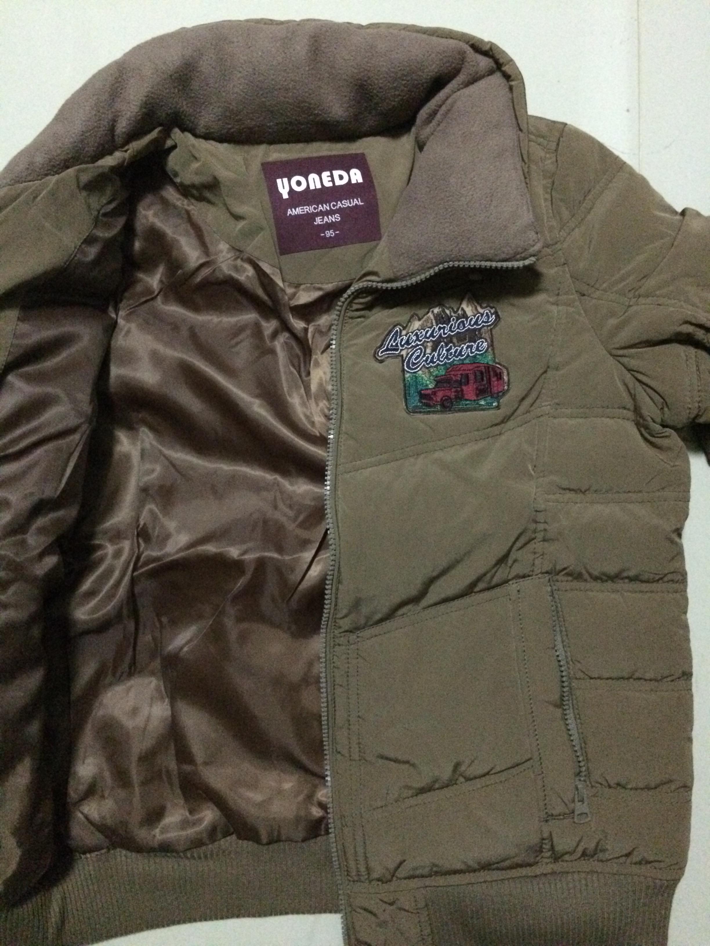 เสื้อกันหนาวขนเป็ด เสื้อขนเป็ด สีน้ำตาล แบรนด์เนมหรู เกาหลี YONEDA แท้100% เนื้อหนาอุ่นมากคะ size M/L