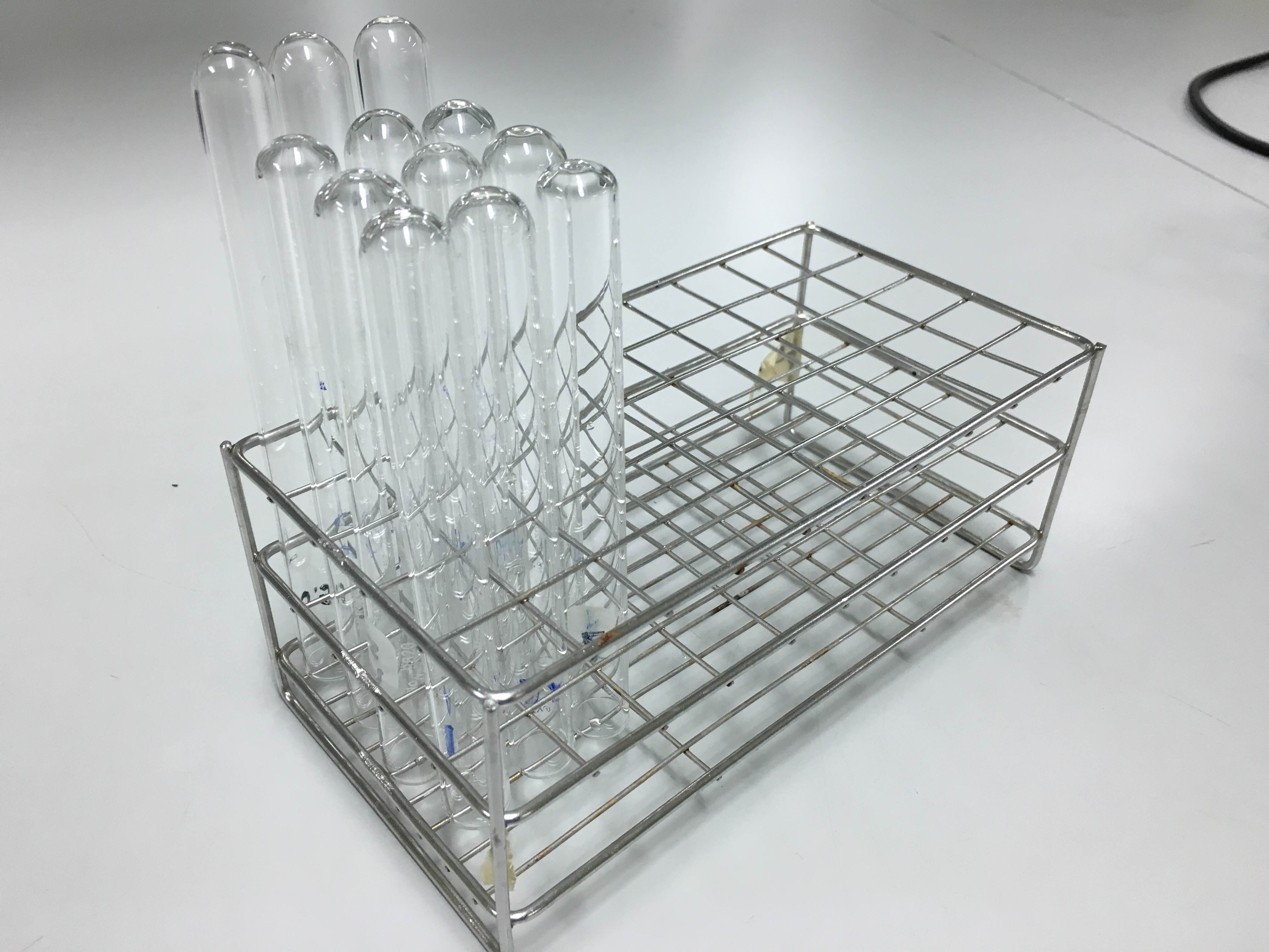 Test Tube Rack Stainless ตะแกรงใส่หลอดทดลองสแตนเลส 5 x 10 ช่อง