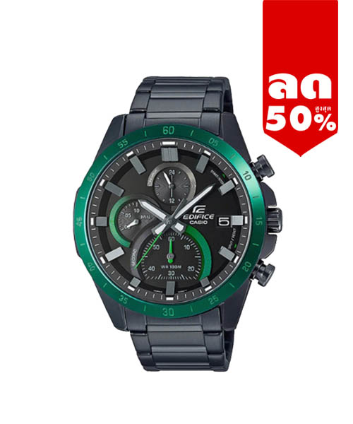 CASIO นาฬิกาคาสิโอ นาฬิกาข้อมือ นาฬิกากันน้ำ นาฬิกาของแท้ ประกันศูนย์ CMG 1 ปี รุ่น EFR-571DC-1A นาฬิกาสีดำ