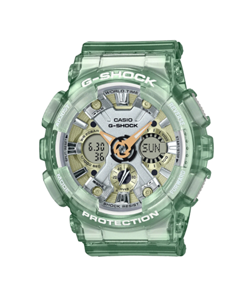 CASIO G-SHOCK นาฬิกาข้อมือ นาฬิกากันน้ำ นาฬิกาของแท้ ประกันศูนย์ CMG 1 ปี รุ่น GMA-S120GS-3A นาฬิกาสีเขียว