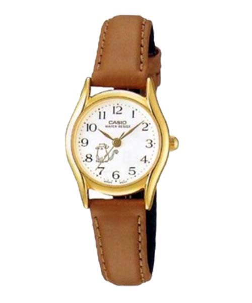 CASIO นาฬิกาคาสิโอ นาฬิกาข้อมือ นาฬิกากันน้ำ นาฬิกาของแท้ ประกันศูนย์ CMG 1 ปี รุ่น LTP-1094Q-7B8 นาฬิกาสีน้ำตาล