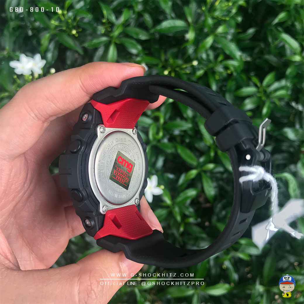 CASIO G-SHOCK นาฬิกาข้อมือ นาฬิกากันน้ำ นาฬิกาของแท้ ประกันศูนย์ CMG 1 ปี รุ่น GBD-800-1 นาฬิกาสีดำ