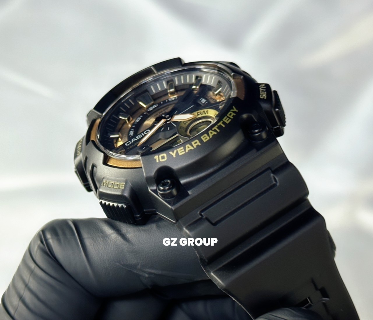 CASIO MID YEAR SALE นาฬิกาคาสิโอ พร้อมส่ง นาฬิกาข้อมือ นาฬิกากันน้ำ นาฬิกาของแท้ BTS ประกันศูนย์ CMG 1 ปี รุ่น AEQ-110BW-9A นาฬิกาสีดำ