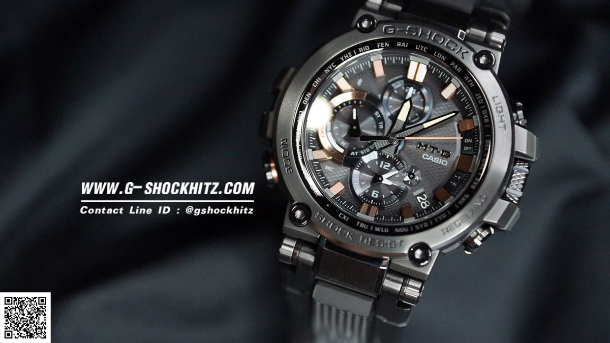CASIO G-SHOCK นาฬิกาข้อมือ นาฬิกากันน้ำ นาฬิกาของแท้ ประกันศูนย์ CMG 1 ปี รุ่น MTG-B1000TJ-1A นาฬิกาสีดำ