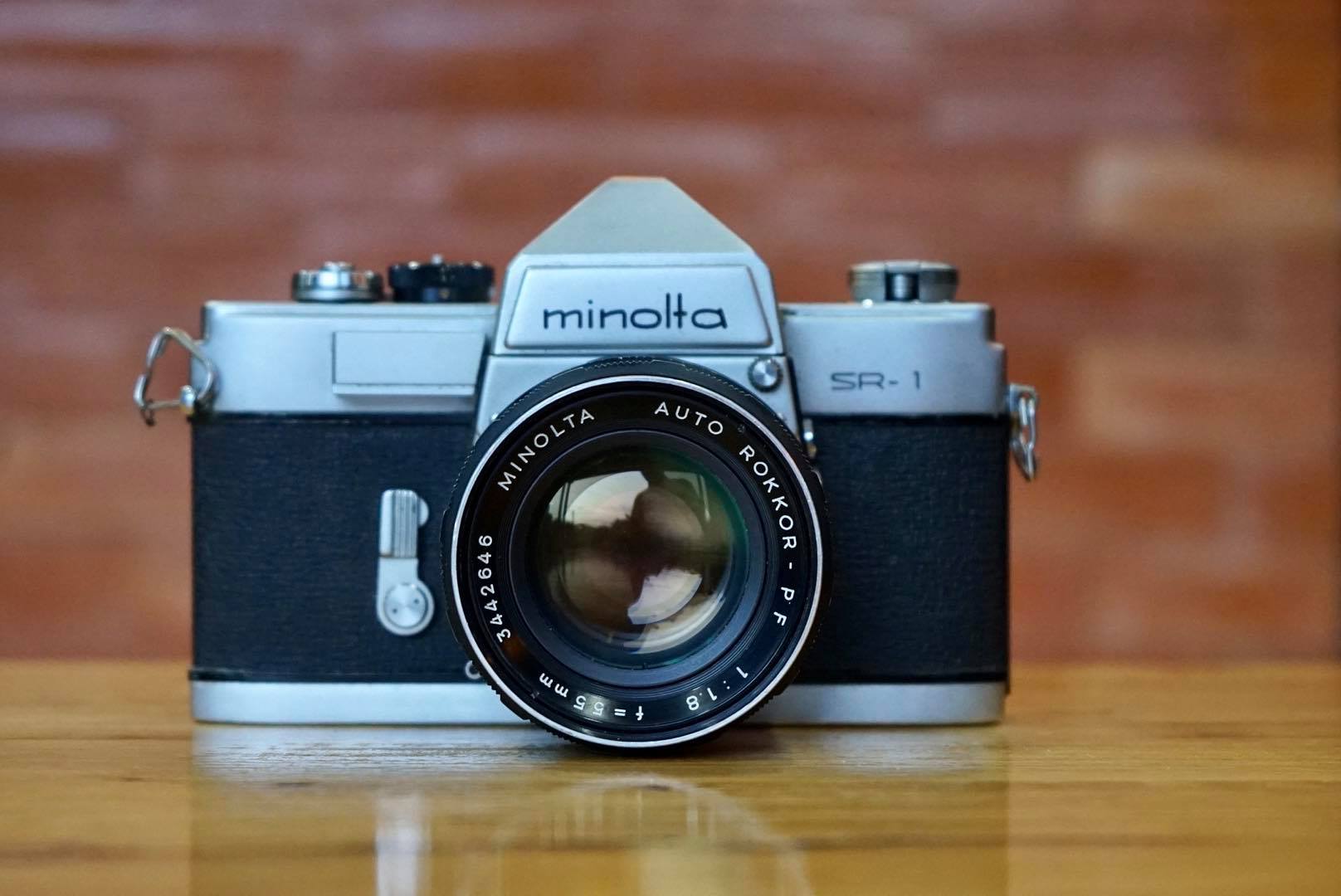 MINOLTA SR-1 MINOLTA AUTO ROKKOR-PF 55MM.F1.8 MD MOUNT