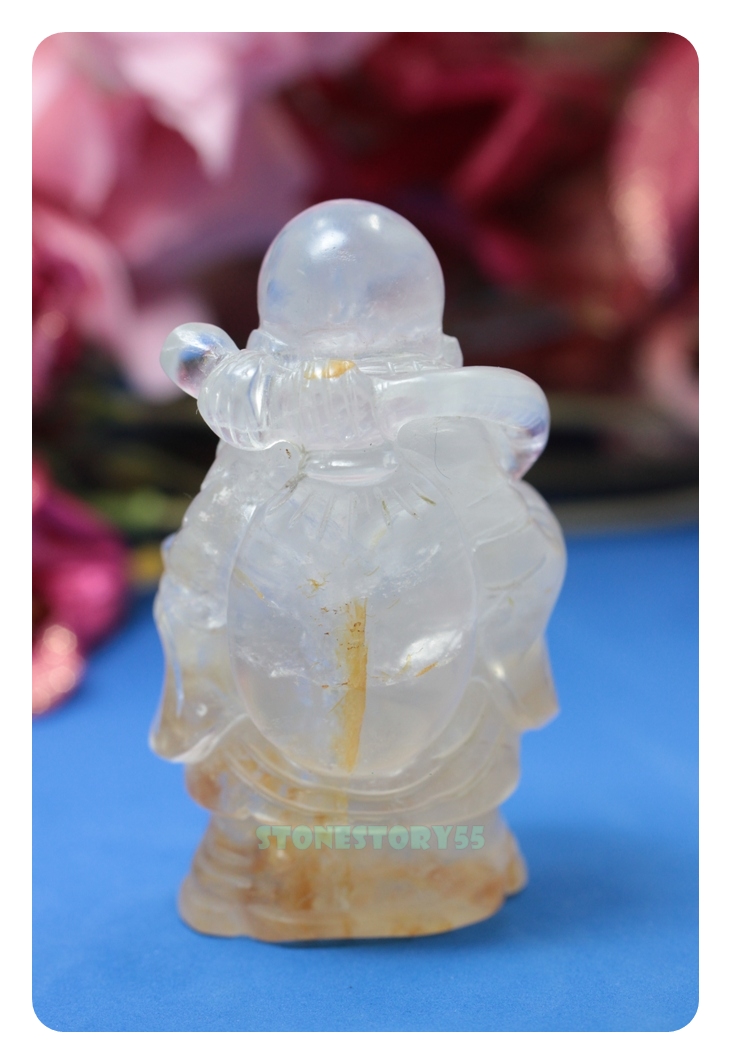 ควอทซ์แกะสลักพระสังกัจจายน์(ขายแล้ว)