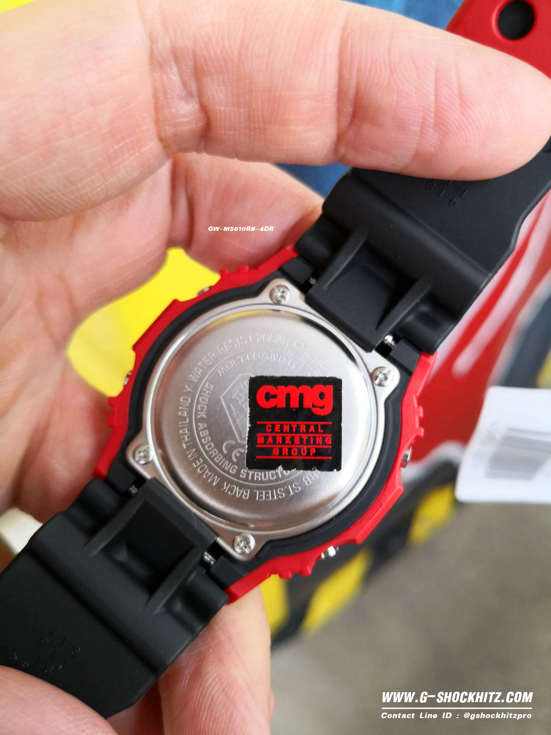 CASIO G-SHOCK นาฬิกาข้อมือ นาฬิกากันน้ำ นาฬิกาของแท้ ประกันศูนย์ CMG 1 ปี รุ่น GW-M5610RB-4 นาฬิกาสีแดง