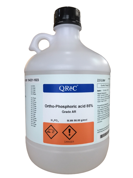 Orthophosphoric Acid 85%, AR 2.5 L. (PE) QReC™