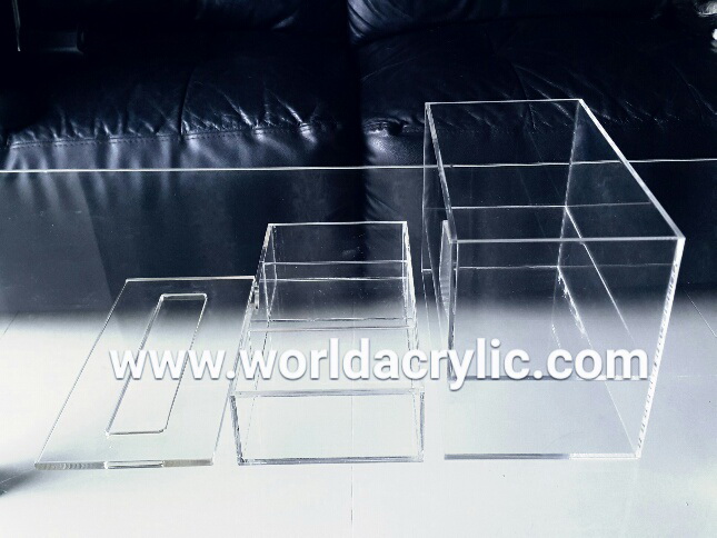 กล่องใส่ทิชชู่พร้อมลิ้นชักเก็บของ