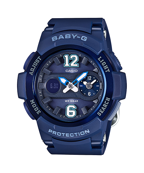 CASIO BABY-G นาฬิกาข้อมือ นาฬิกากันน้ำ นาฬิกาของแท้ ประกันศูนย์ CMG 1 ปี รุ่น BGA-210-2B2 นาฬิกาสีกรม