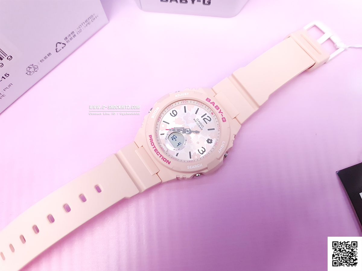 CASIO MID YEAR SALE BABY-G พร้อมส่ง นาฬิกาข้อมือ นาฬิกากันน้ำ นาฬิกาของแท้ ประกันศูนย์ CMG 1 ปี รุ่น BGA-260FL-4A นาฬิกาสีส้ม