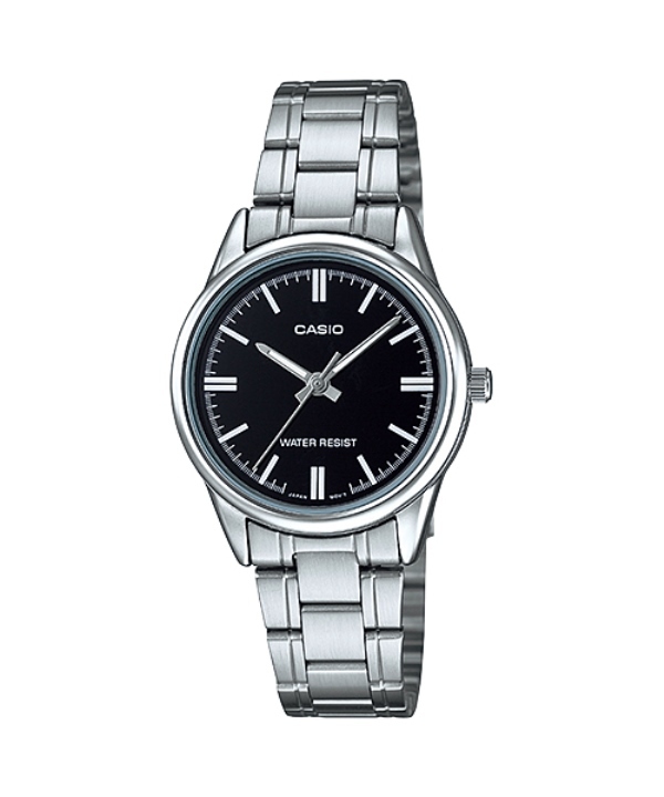 CASIO นาฬิกาคาสิโอ นาฬิกาข้อมือ นาฬิกากันน้ำ นาฬิกาของแท้ ประกันศูนย์ CMG 1 ปี รุ่น LTP-V005D-1A นาฬิกาสีเงิน