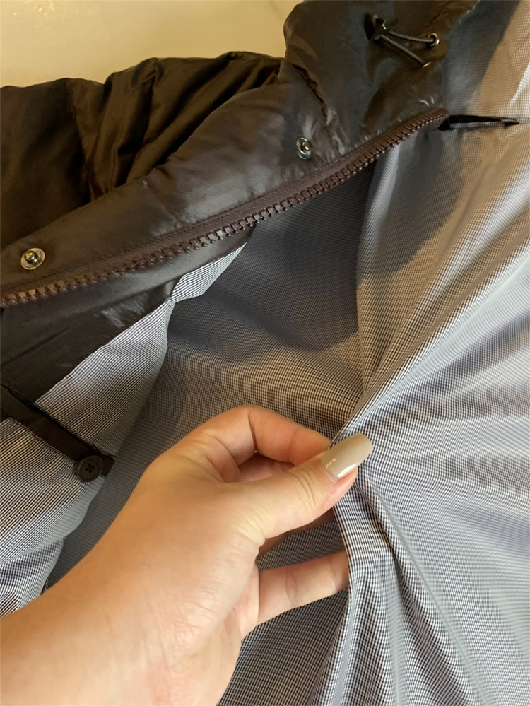 Stradivarius เสื้อขนเป็ด ฮู้ดชนเป็ด ผู้ชาย DOWN JACKET PADDED PUFFER สีน้ำตาลเมล็ดกาแฟ แบรนด์ GATHER JEWELS. Down80% น้ำตาล