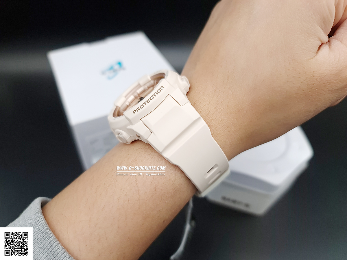 CASIO BABY-G นาฬิกาข้อมือ นาฬิกากันน้ำ นาฬิกาของแท้ ประกันศูนย์ CMG 1 ปี รุ่น BGA-230SA-4A นาฬิกาสีครีม