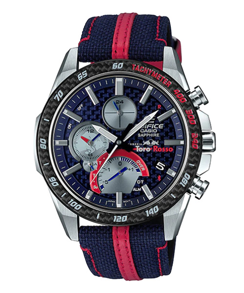 CASIO EDIFICE นาฬิกาข้อมือ นาฬิกากันน้ำ นาฬิกาของแท้ ประกันศูนย์ CMG 1 ปี รุ่น EQB-1000TR-2A นาฬิกาสีน้ำเงิน