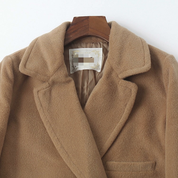 เสื้อโค้ท peacoat เสื้อโค้ทเฟอร์ โค้ทสักหลาดสีน้ำตาลกากี แบรนด์ DISCOAT(Japan)