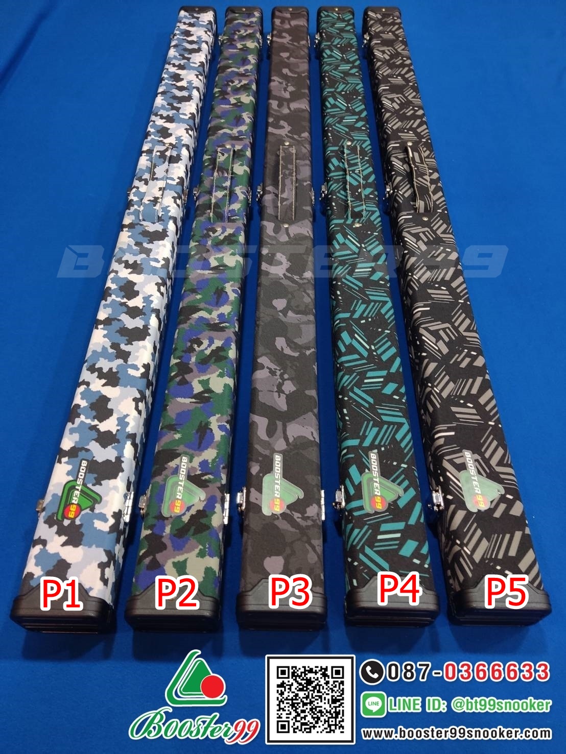 กล่องใส่ ไม้คิวต่อ 2ท่อน 3/4ส่วน หุ้มผ้าPVC (ไม่ขาดง่าย) รุ่นพิเศษ (ราคาต่อ 1ใบ)
