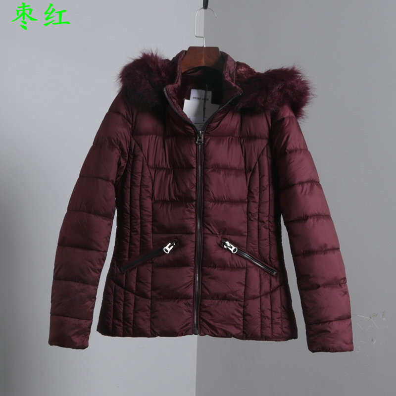 MAREZZI เสื้อกันหนาว เสื้อฮู้ดเฟอร์ บุนวมอุ่น แบรนด์ Marezzi (padded puffer coat) ดำ