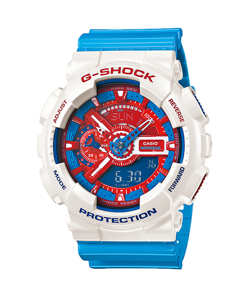 CASIO G-SHOCK นาฬิกาข้อมือ นาฬิกากันน้ำ นาฬิกาของแท้ ประกันศูนย์ CMG 1 ปี รุ่น GA-110AC-7A นาฬิกาสีขาว