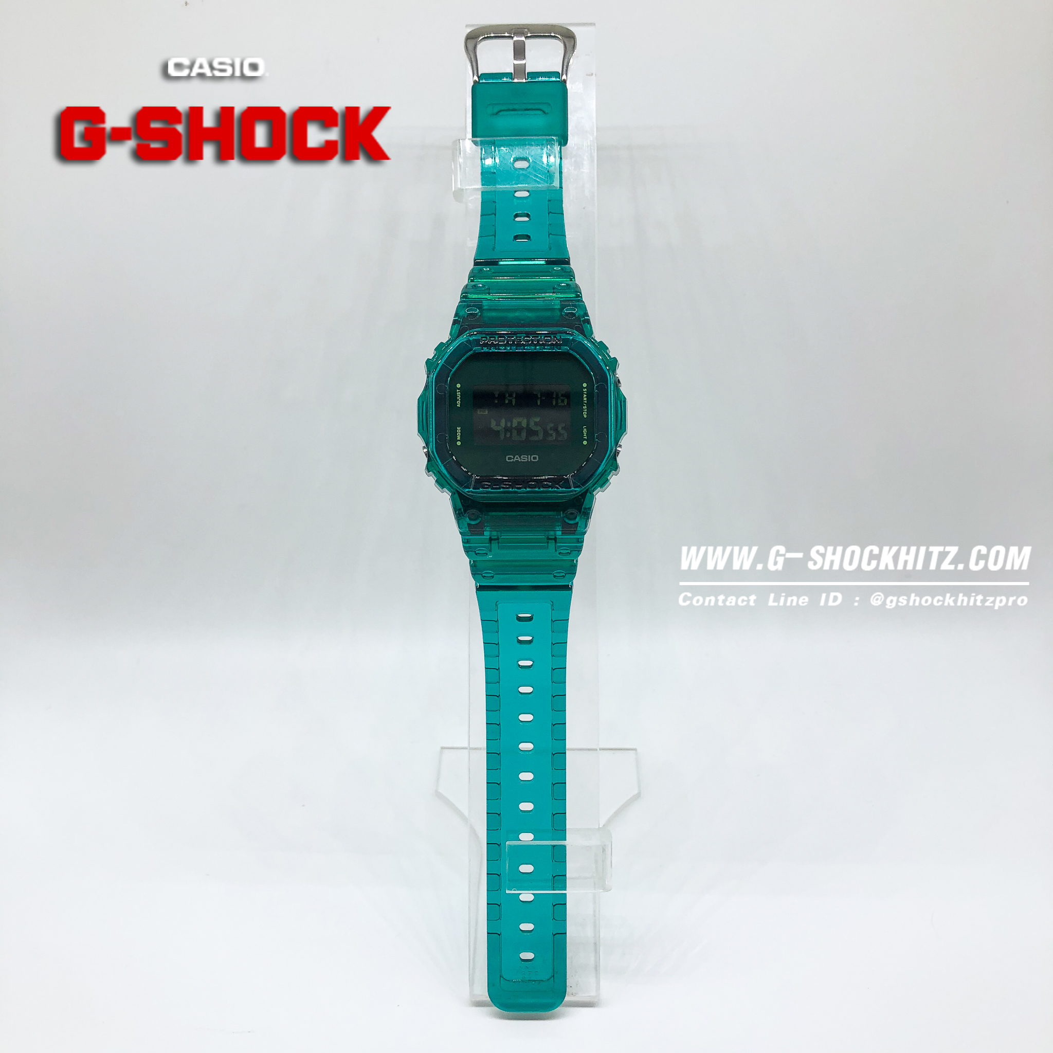 CASIO G-SHOCK นาฬิกาข้อมือ นาฬิกากันน้ำ นาฬิกาของแท้ ประกันศูนย์ CMG 1 ปี รุ่น DW-5600SB-3D นาฬิกาสีเขียว