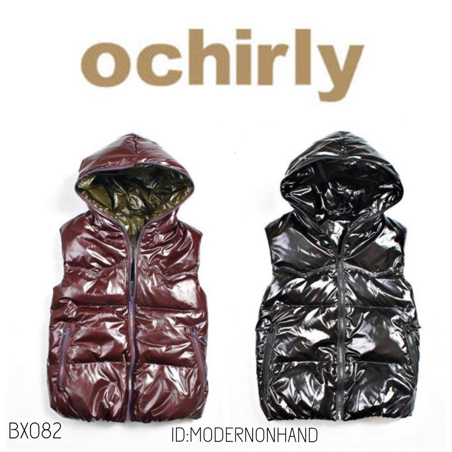 Ochirly เสื้อกั๊กกันหนาว กั๊กขนเป็ด สีดำ แบรนด์แคนาดา OCHIRLY แท้ 100% งานสวย อุ่นมากคะ Donw90% FEATHER 10% ดำ