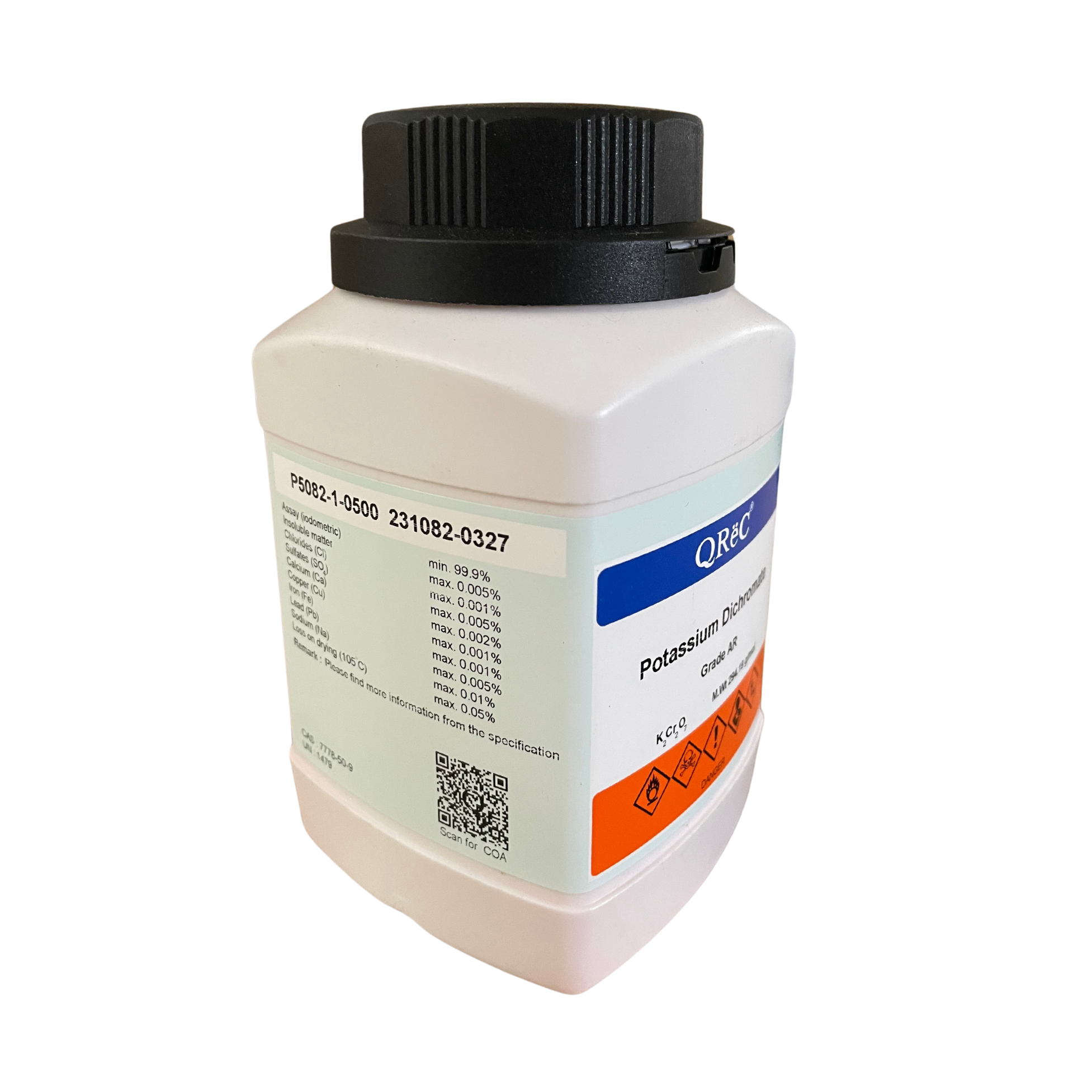 Potassium Dichromate, AR 500 g. QReC™