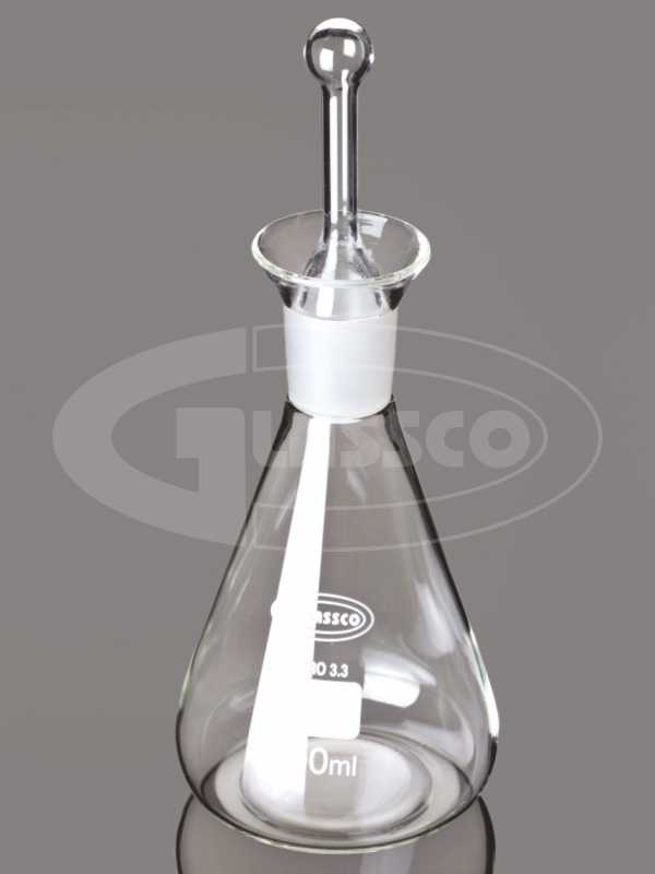 Iodine Flask With Glass Long Stopper ขวดวิเคราะห์ไอโอดีนพร้อมจุกแก้วแบบยาว
