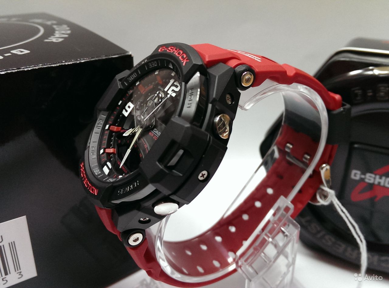 CASIO G-SHOCK นาฬิกาข้อมือ นาฬิกากันน้ำ นาฬิกาของแท้ ประกันศูนย์ CMG 1 ปี รุ่น GA-1000-4B นาฬิกาสีแดง