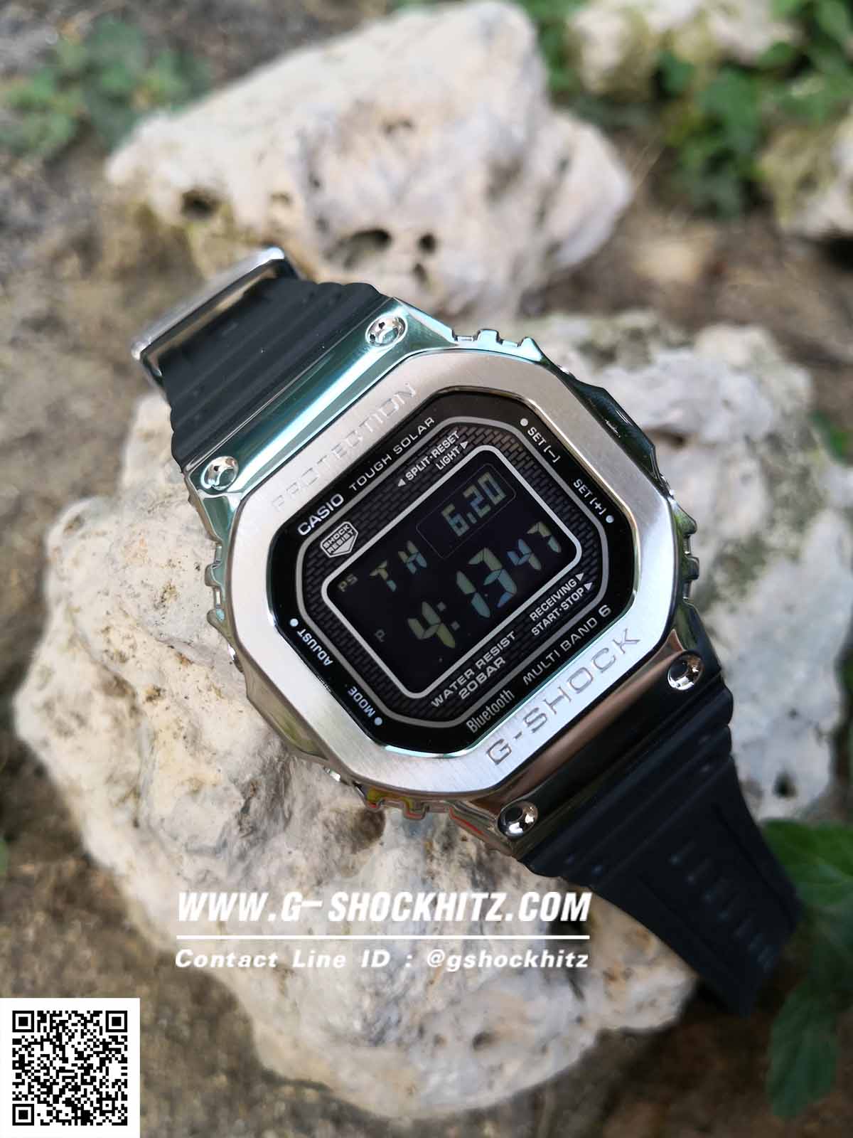 CASIO MID YEAR SALE G-SHOCK พร้อมส่ง นาฬิกาข้อมือ นาฬิกากันน้ำ นาฬิกาของแท้ ประกันศูนย์ CMG 1 ปี รุ่น GMW-B5000-1 นาฬิกาสีดำ