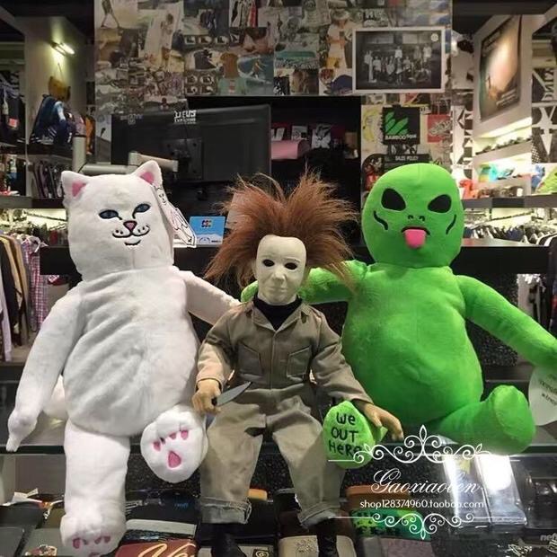 Ripndip ตุ๊กตาเอเลี่ยน เอเลี่ยน RIPNDIP งานสวย เนื้อขนละเอียด แนวมากๆคะ สำเนา เขียว
