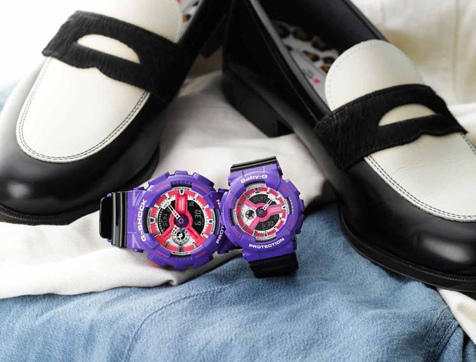 CASIO BABY-G นาฬิกาข้อมือ นาฬิกากันน้ำ นาฬิกาของแท้ ประกันศูนย์ CMG 1 ปี รุ่น BA-110NC-6A นาฬิกาสีม่วง