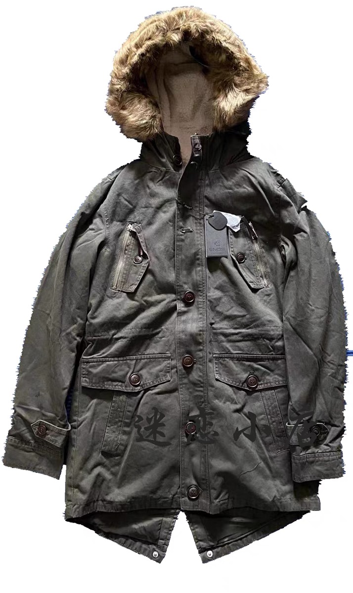 Enos jean75 เสื้อกันหนาว ติดฮูท เสื้อcoat แบรนด์ ENOS JEAN 75 แต่งซับขนอุ่นด้านใน (ขนด้านในถอดใส่ได้ทั้งชิ้นเลยคะ เขียว