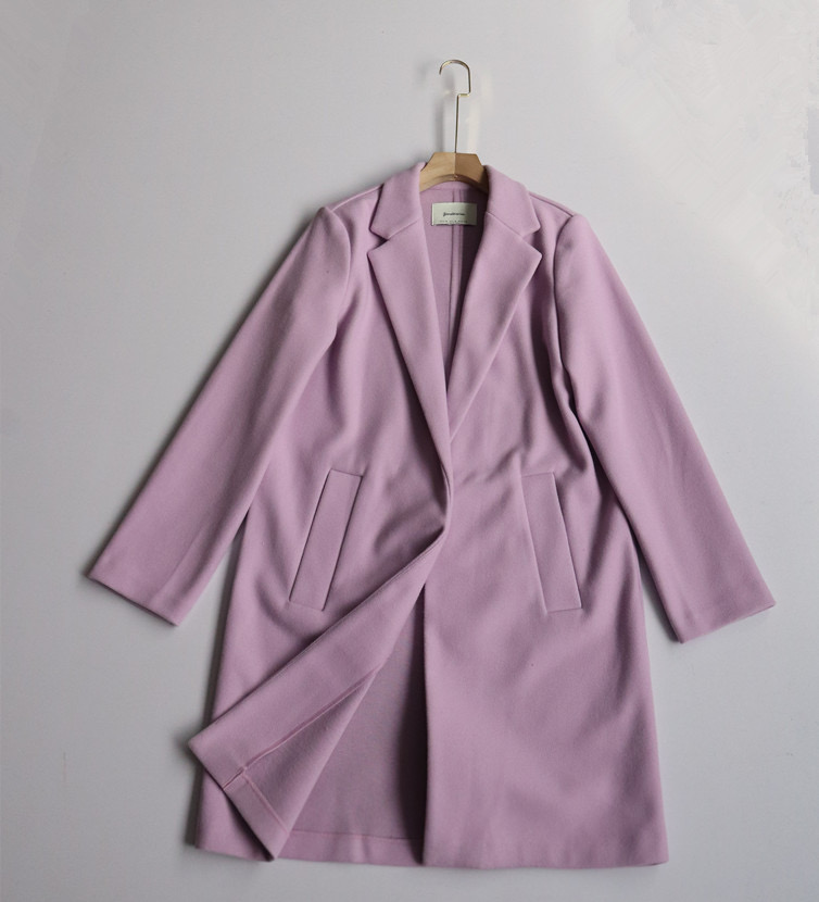 เสื้อโค้ท เสื้อโค้ทกันหนาว โค้ทวูล tailored knot coat สีเบจ แบรนด์ STRADIVARIUS สำเนา