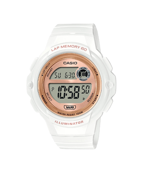 CASIO นาฬิกาคาสิโอ นาฬิกาข้อมือ นาฬิกากันน้ำ นาฬิกาของแท้ ประกันศูนย์ CMG 1 ปี รุ่น LWS-1200H-7A2 นาฬิกาสีขาว