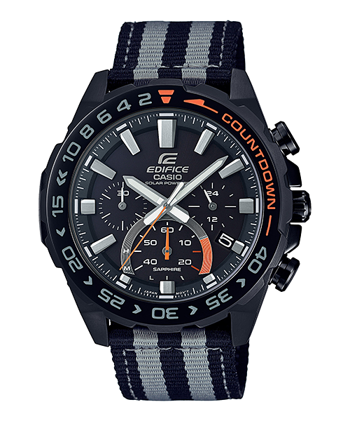 CASIO EDIFICE นาฬิกาข้อมือ นาฬิกากันน้ำ นาฬิกาของแท้ ประกันศูนย์ CMG 1 ปี รุ่น EFS-S550BL-1A นาฬิกาสีดำ
