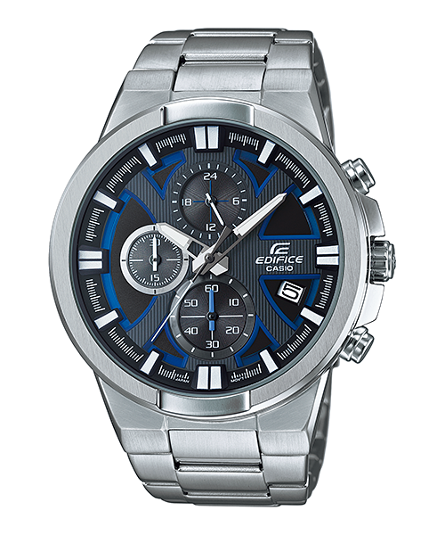 CASIO EDIFICE นาฬิกาข้อมือ นาฬิกากันน้ำ นาฬิกาของแท้ ประกันศูนย์ CMG 1 ปี รุ่น EFR-544D-1A2 นาฬิกาสีเงิน